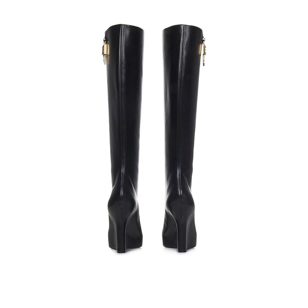 Black Calfskin Boots