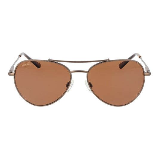 Brown Metal Sunglasses