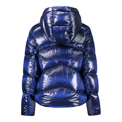 Blue Polyamide Jackets & Coat
