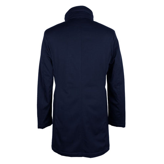 Blue Wool Men Jacket