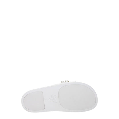 White Leather Slippers