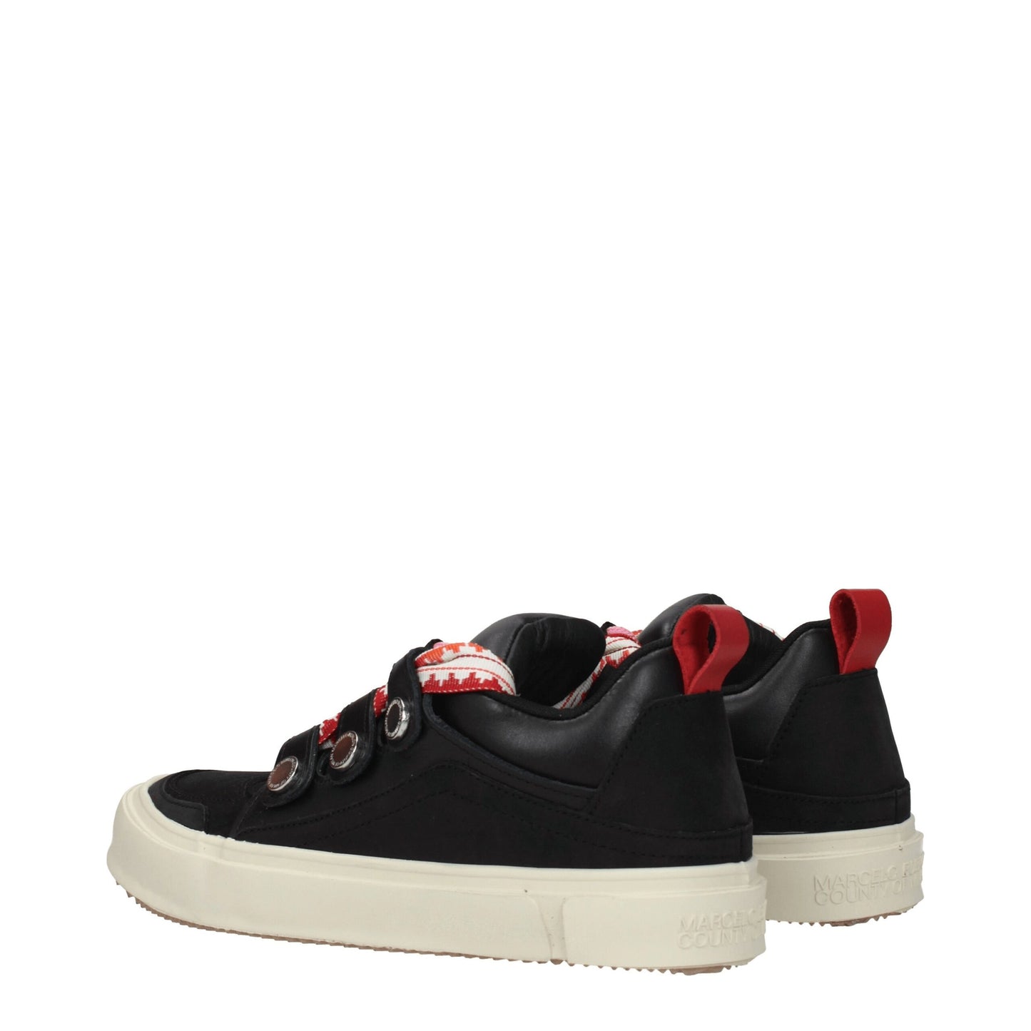 Black Leather Low Top Sneakers