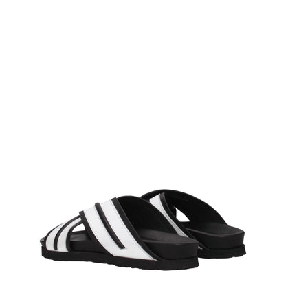 White Leather Slippers