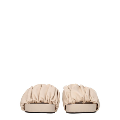 Pink Leather Slippers