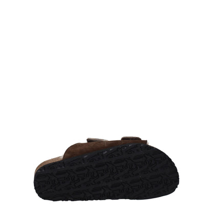Brown Leather Slippers