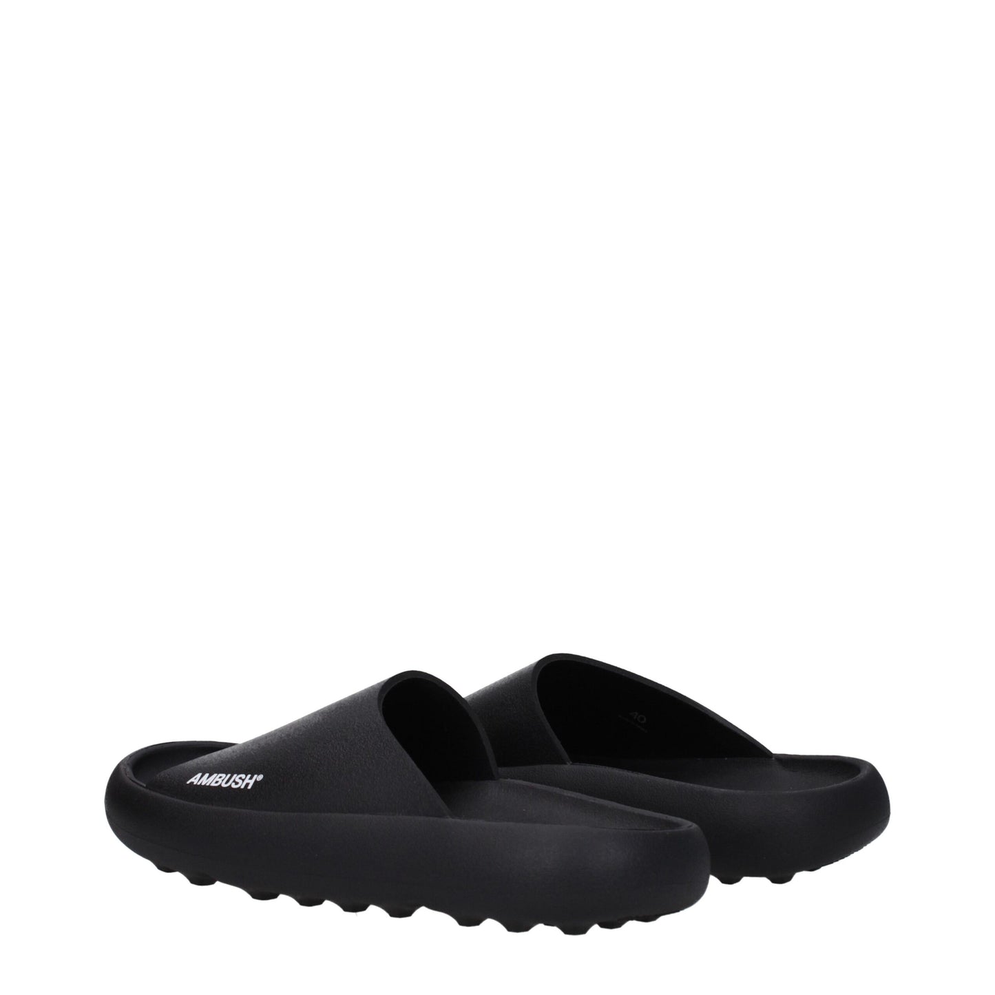 Black Cotton Slippers