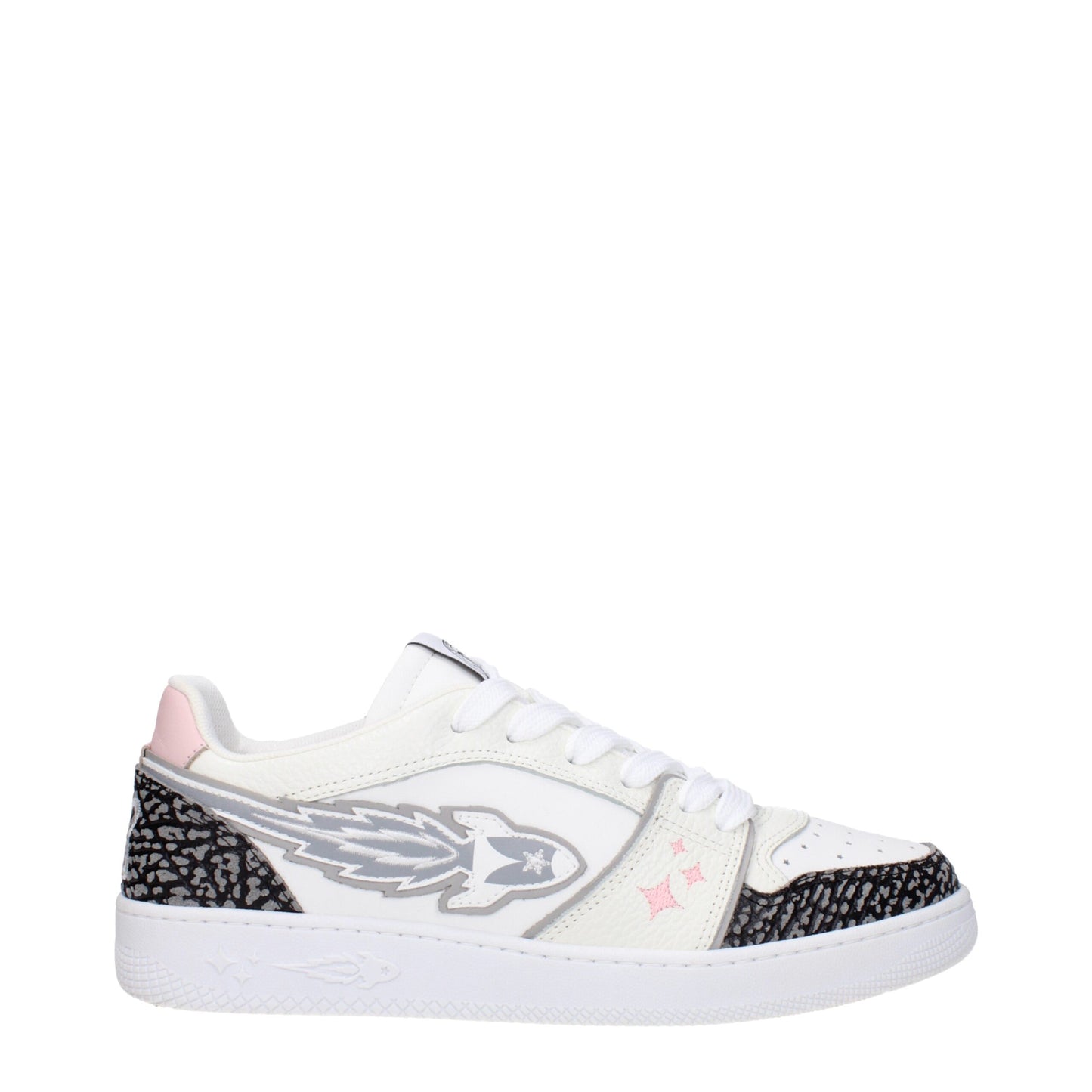 White Leather Athletic Sneakers