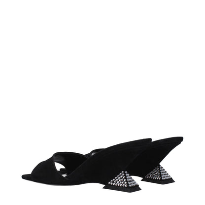 Black Leather Platform Sandals