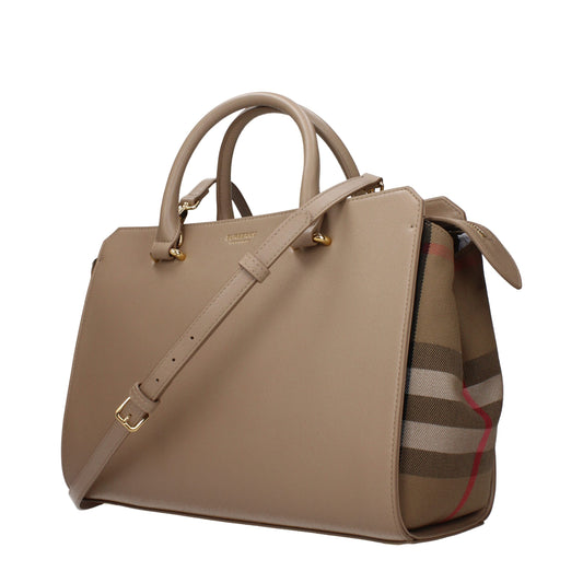 Beige Leather Handbag