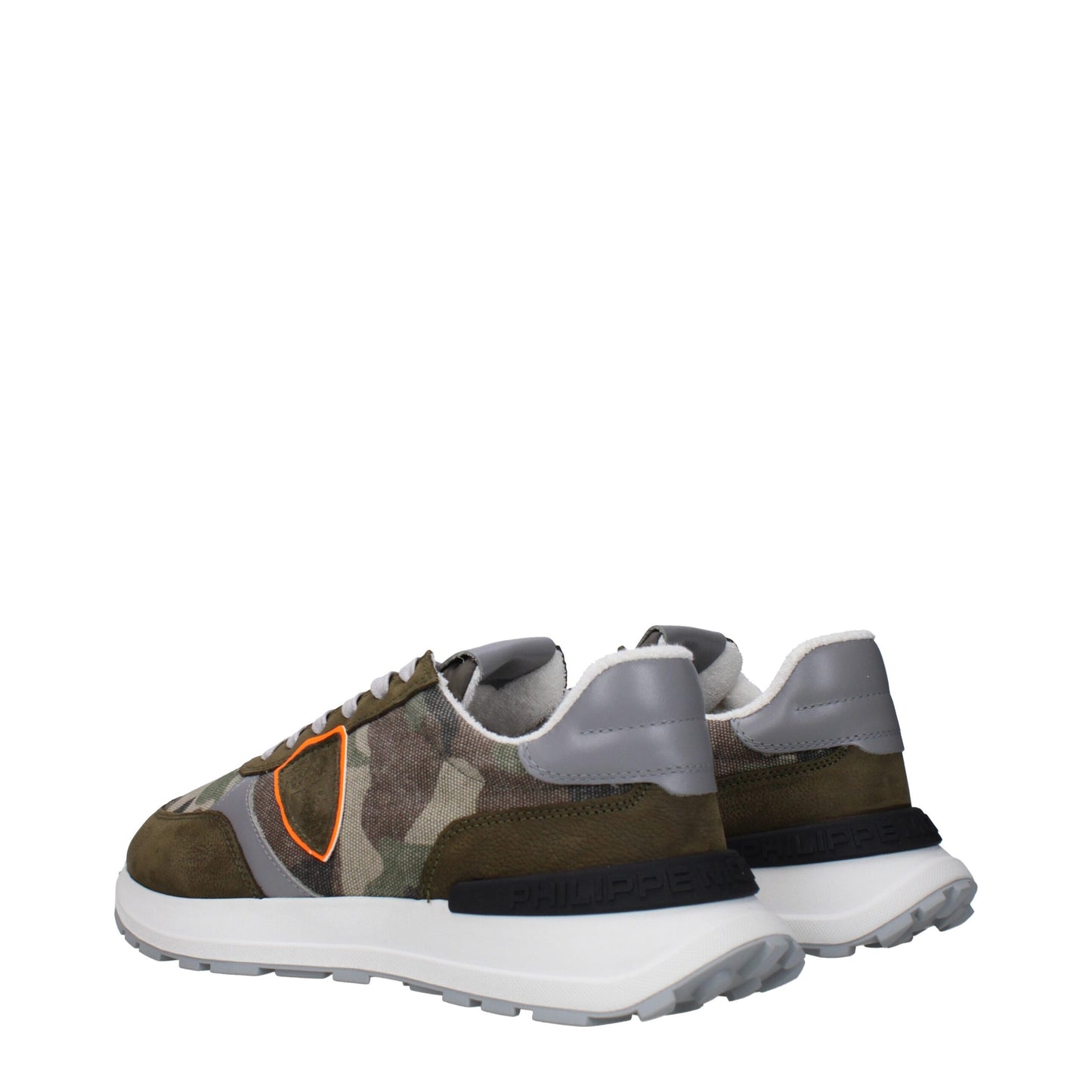 Green Fabric Athletic Sneakers