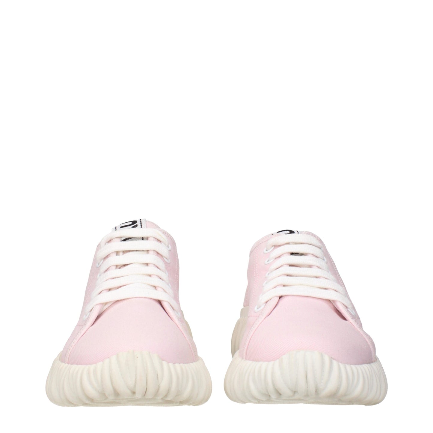Pink Fabric Low Top Sneakers