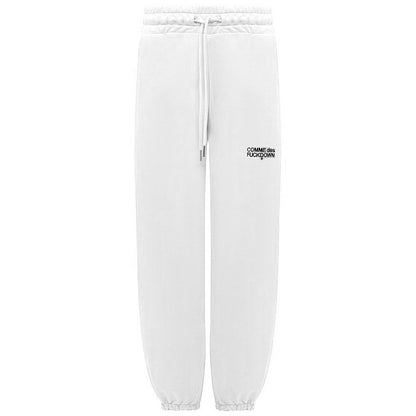 White Cotton Women Sweatpant