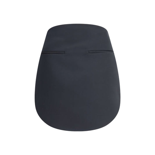 Black Polyester Mini Skirt