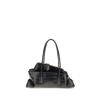 Black Calf Leather Bos Taurus Shoulder Bag