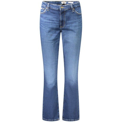 Blue Cotton Women's Straight Jean