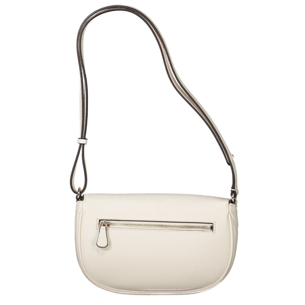 White Polyethylene Women Handbag