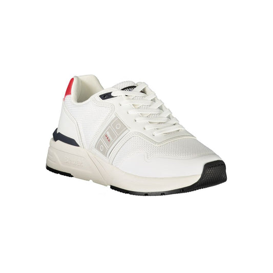 White Polyester Sneaker