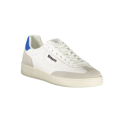 White Polyester Sneaker