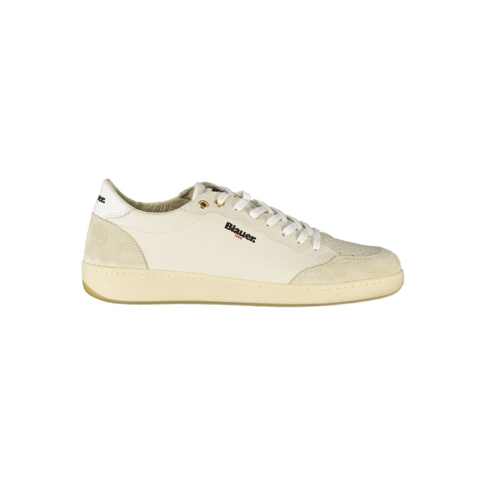 White Polyester Sneaker