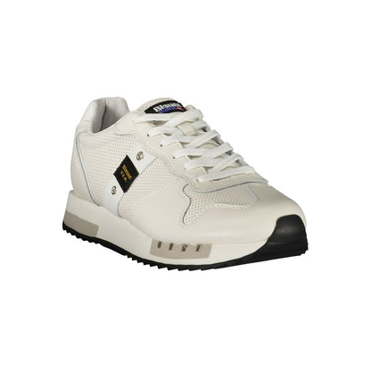 White Polyester Sneaker