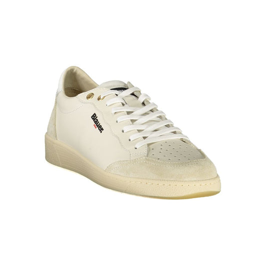 White Polyester Sneaker