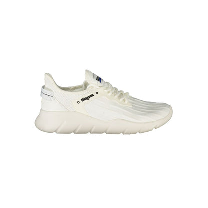 White Polyester Sneaker