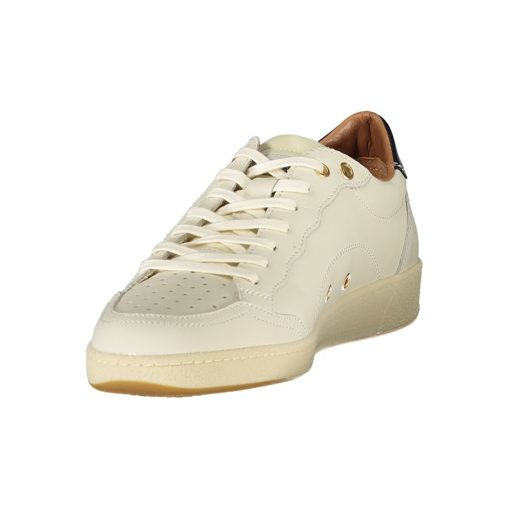 White Polyester Sneaker