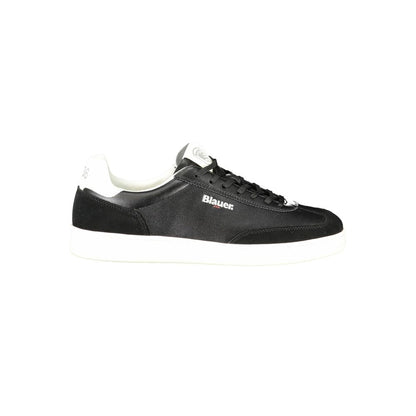 Black Polyester Sneaker