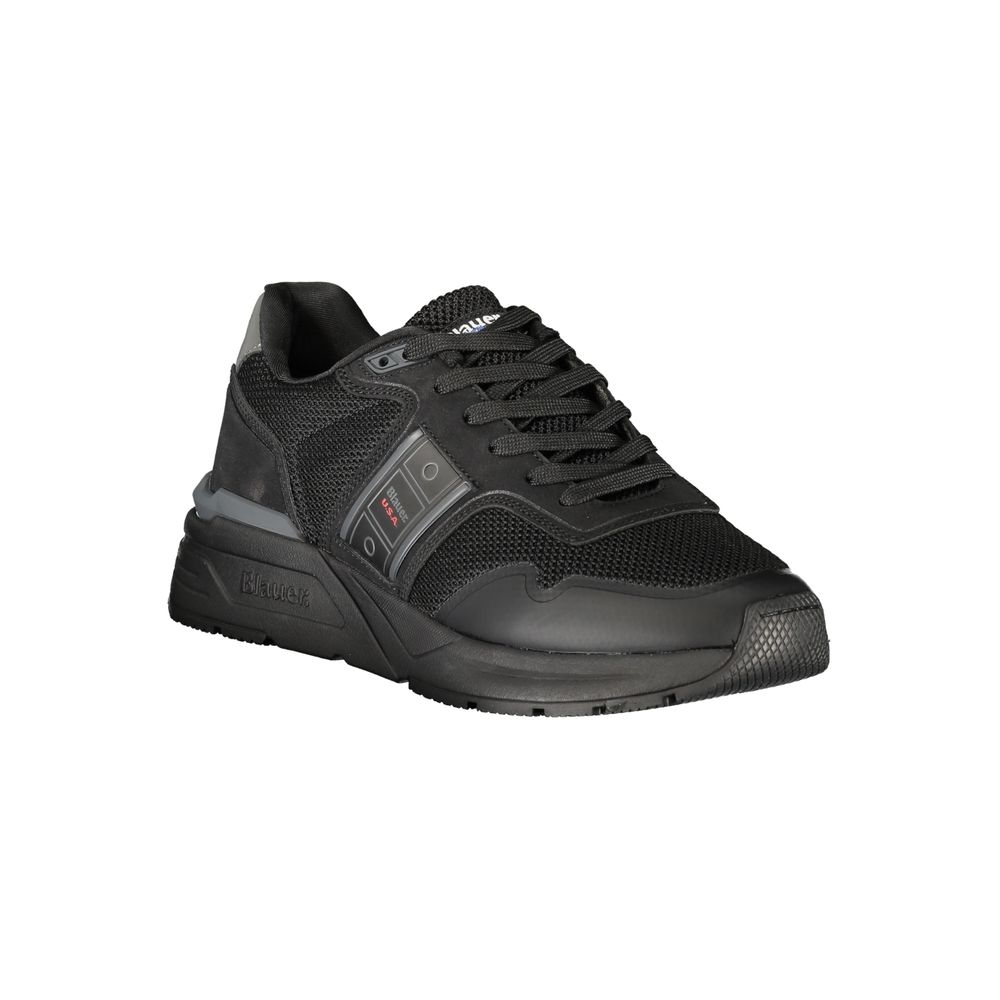 Black Polyester Sneaker