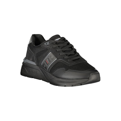 Black Polyester Sneaker