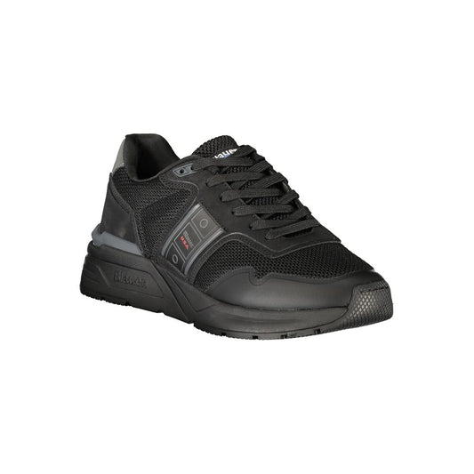 Black Polyester Sneaker