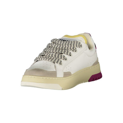 White Leather Women Sneaker