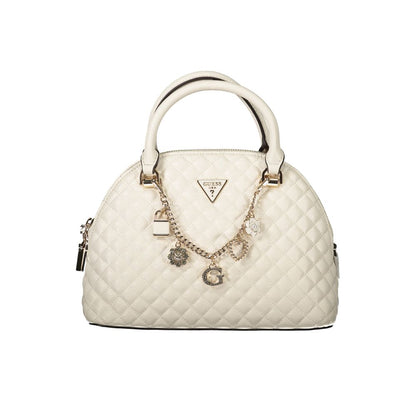 White Polyethylene Women Handbag