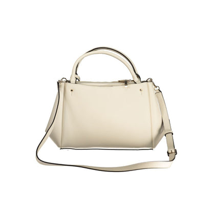 White Polyethylene Women Handbag