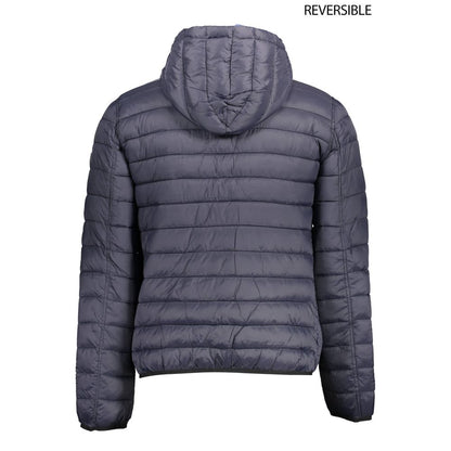Blue Nylon Jackets & Coat