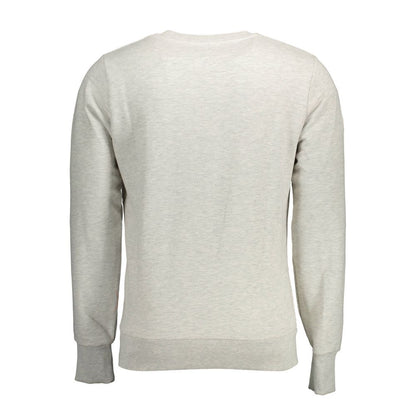 Gray Cotton Men Sweater