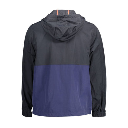 Blue Polyamide Men Jacket