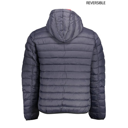Blue Nylon Jackets & Coat