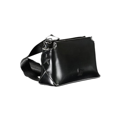 Nero Polyurethane Women Handbag