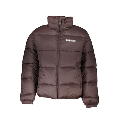 Brown Polyamide Jackets & Coat