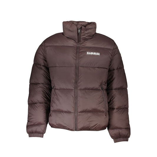 Brown Polyamide Jackets & Coat