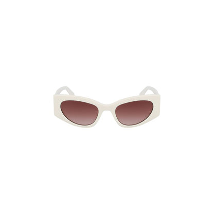 White Acetate Women Sunglasses