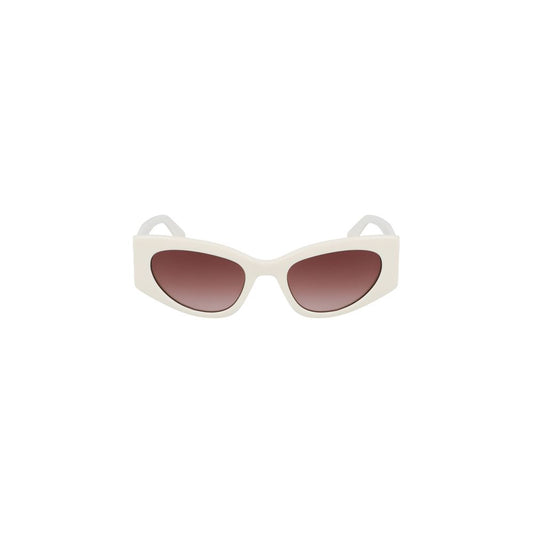 White Acetate Women Sunglasses