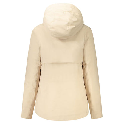 Beige Polyester Jackets & Coat