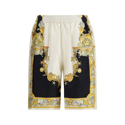 Multicolor Silk Bermuda Shorts