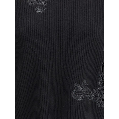 Black Fleece Wool Sweatshirt