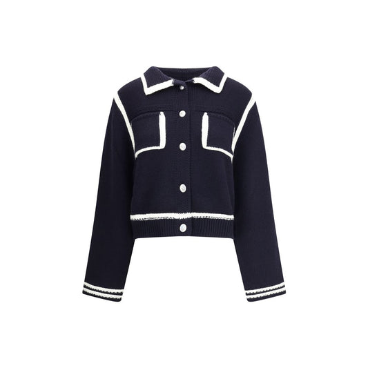 Blue Wool Cardigan