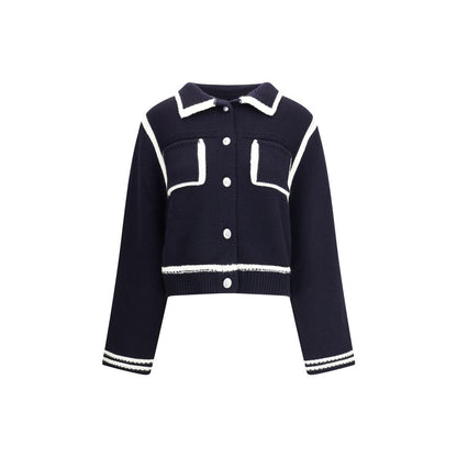 Blue Wool Cardigan