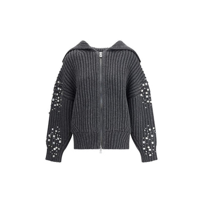Gray Wool Cardigan