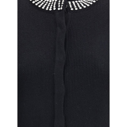 Black Nylon Cardigan